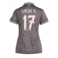 Camiseta Real Madrid Lucas Vazquez #17 Tercera Equipación para mujer 2024-25 manga corta